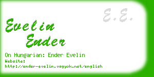 evelin ender business card